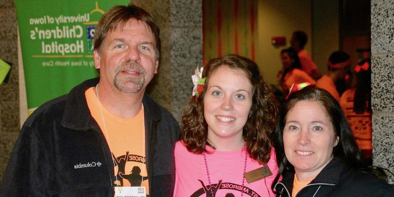 katie with parents